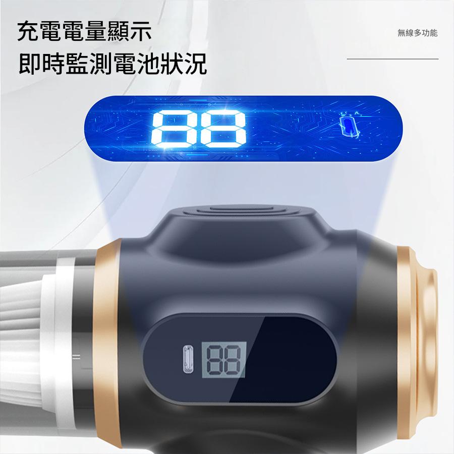 車用吸塵器便攜式無線手持吸塵器車家兩用超大吸力汽車吹塵器 - 图片 2