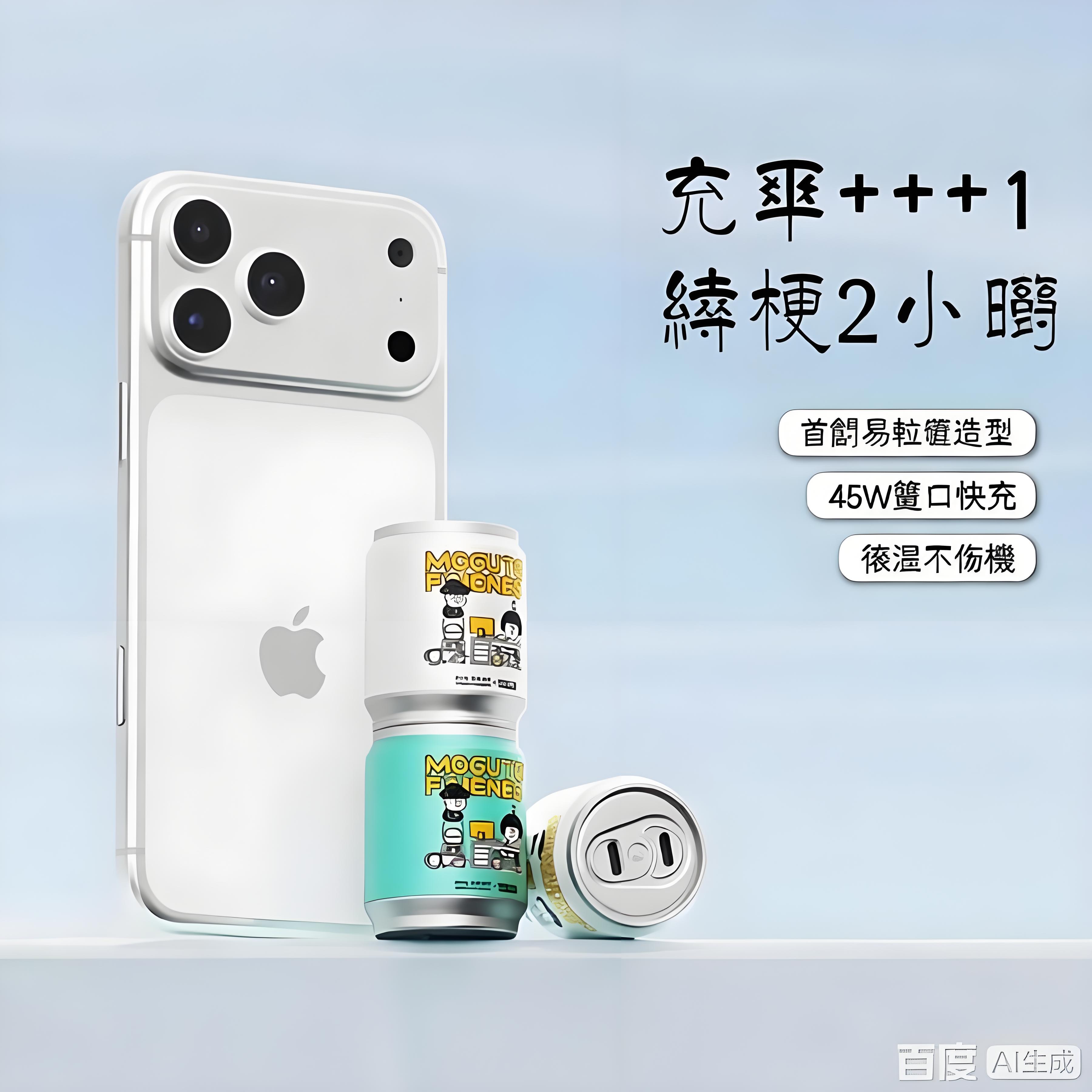 【GaN氮化鎵】迷你豆腐頭65W快充充電器－小巧摺疊插腳、三孔輸出，支援筆電/手機/平板 - 圖片 3