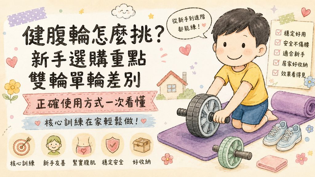健腹輪怎麼挑？新手選購重點、雙輪單輪差別與正確使用方式