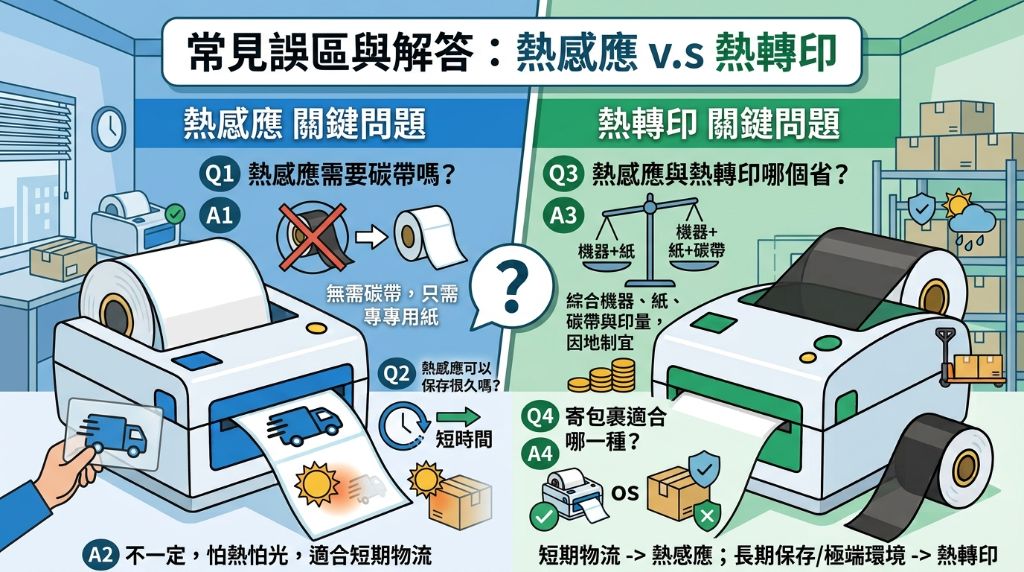 熱感應與熱轉印標籤機怎麼選