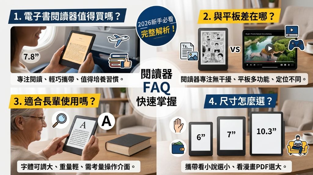 電子書閱讀器常見問題